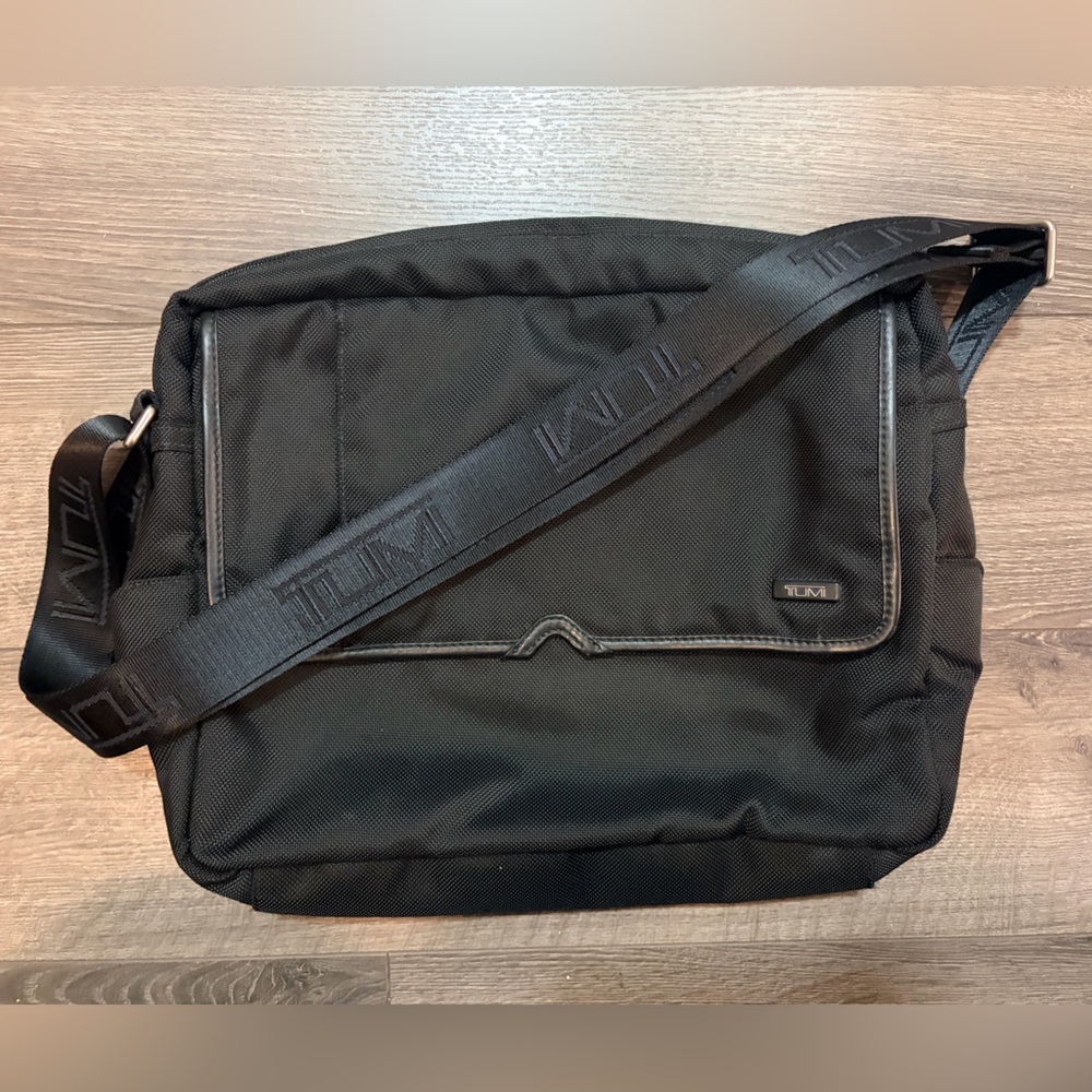 Tumi Black Messenger Bag
